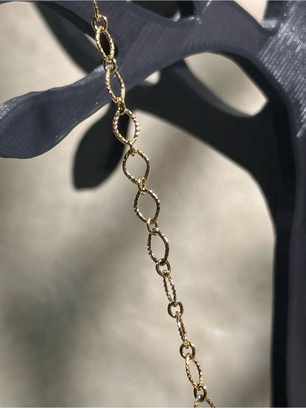 Plunder Gold Tone Chain Necklace with Green Stone Accents - Women Jewelry - Picture 5 of 6